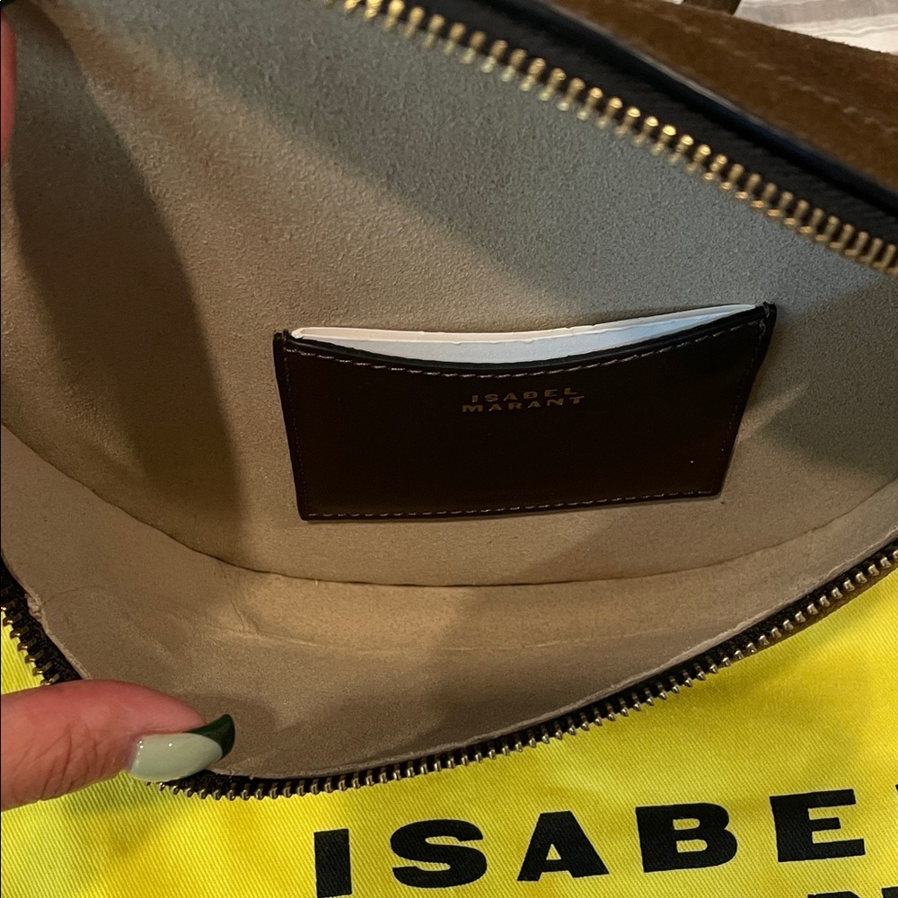 Isabel Marant Dark Brown Suede Studded Belt Bag - Picture 4 of 7